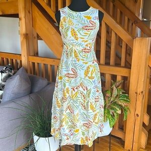 Floral Sleeveless Dress - Multicolor Size XS